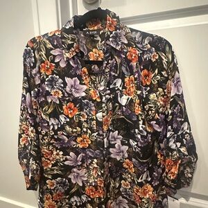 A. Byer Multicolor Floral Blouse